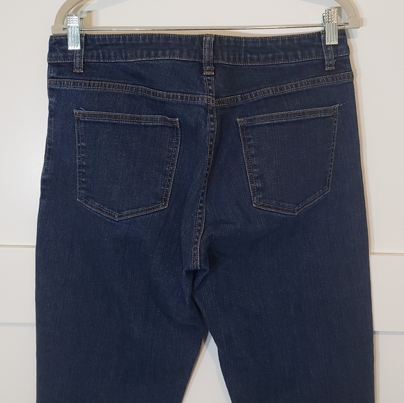 Talbots Signature Slim Ankle Jeans Stretch Dkwash Size 12 98% Cotton 2% Spandex - Picture 11 of 16